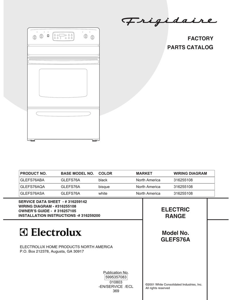 Frigidaire GLEFS76A Manual de usuario