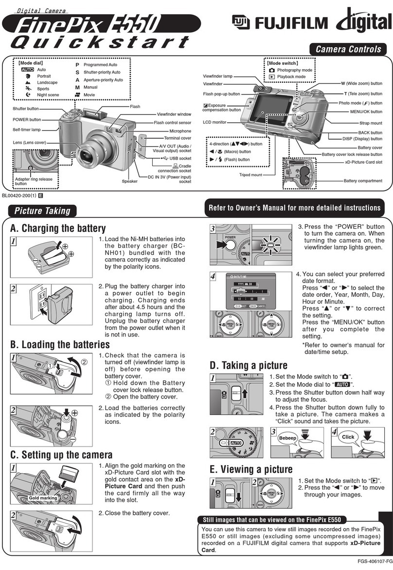 FujiFilm FinePix E550 Manual de usuario