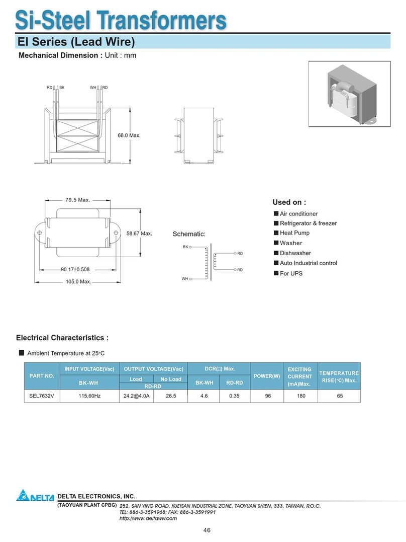 Delta Electronics SEL7632V Manual de usuario