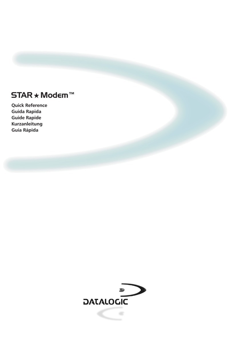 Datalogic Modem Manual de usuario