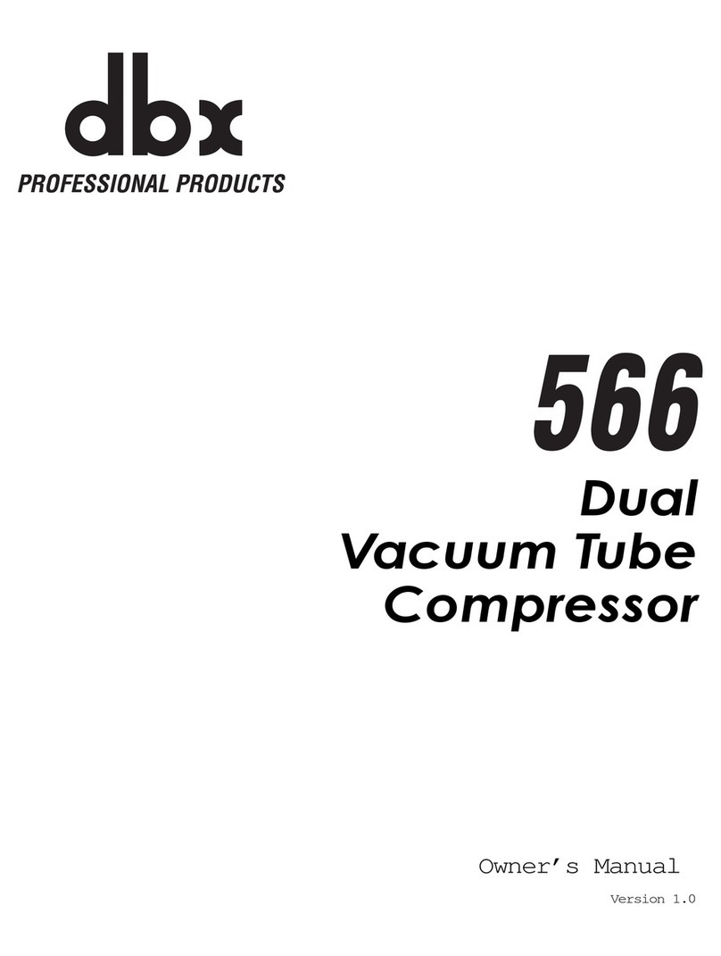 dbx 566 Manual de usuario