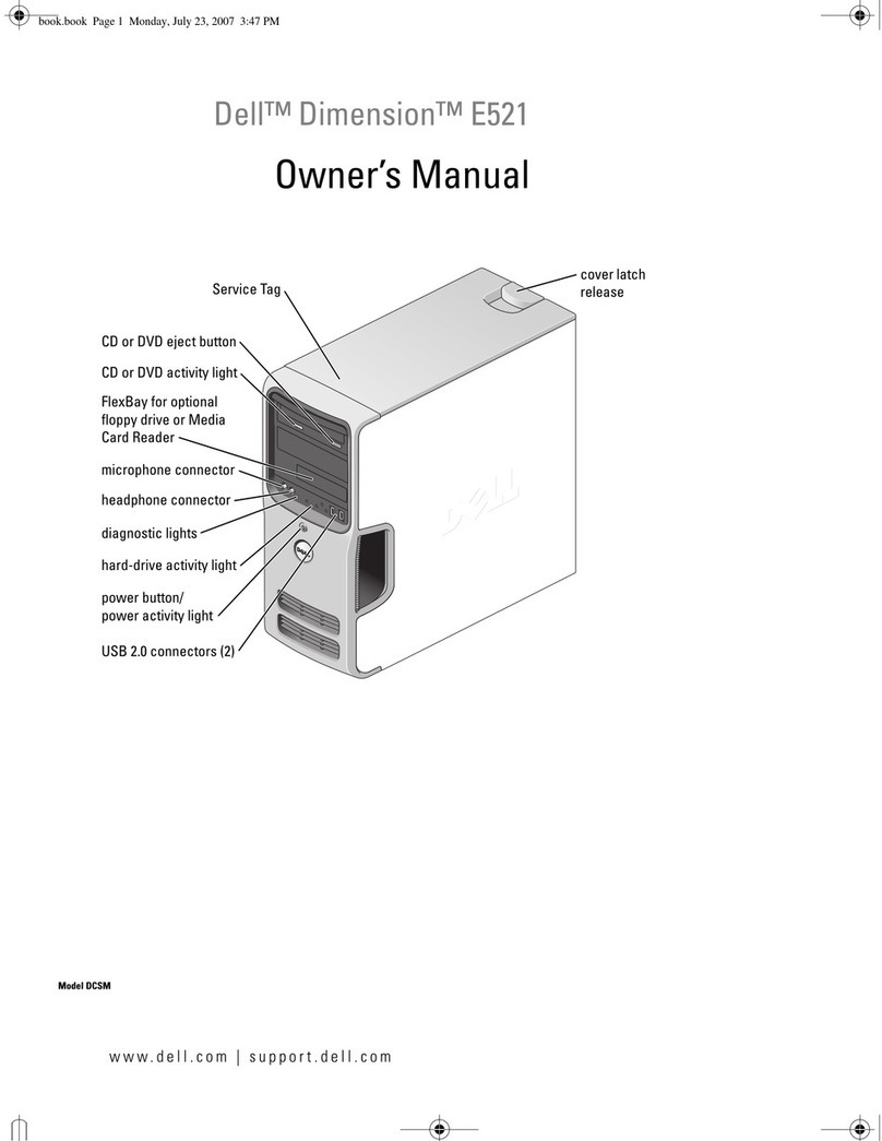 Dell Dimension PY349 Manual de usuario