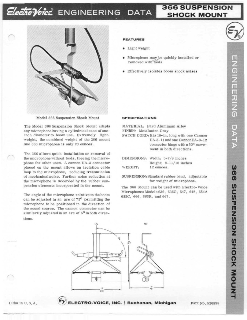 Electro-Voice 366 Guía de dimensiones