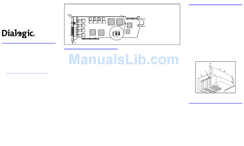 Dialogic PBX Integration Board D/82JCT-U Instrucciones de uso