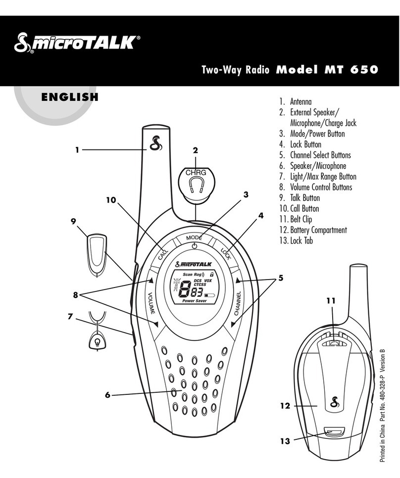 Cobra microTALK 650 Manual de usuario