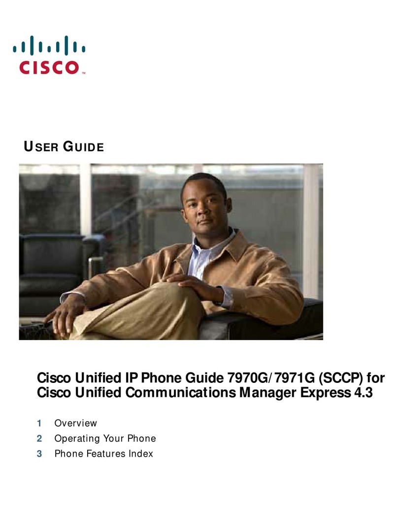Cisco 7970G - IP Phone VoIP Manual de usuario