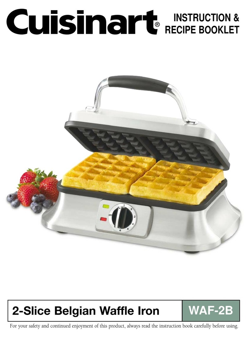 Cuisinart WAF-2B Manual operacional