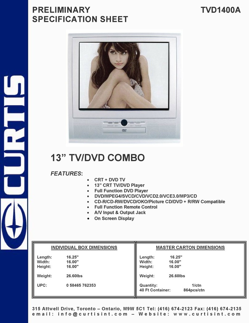 Curtis TVD1400A Manual de usuario
