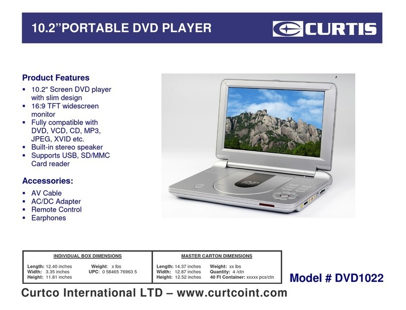 Curtis DVD1022 Manual de usuario