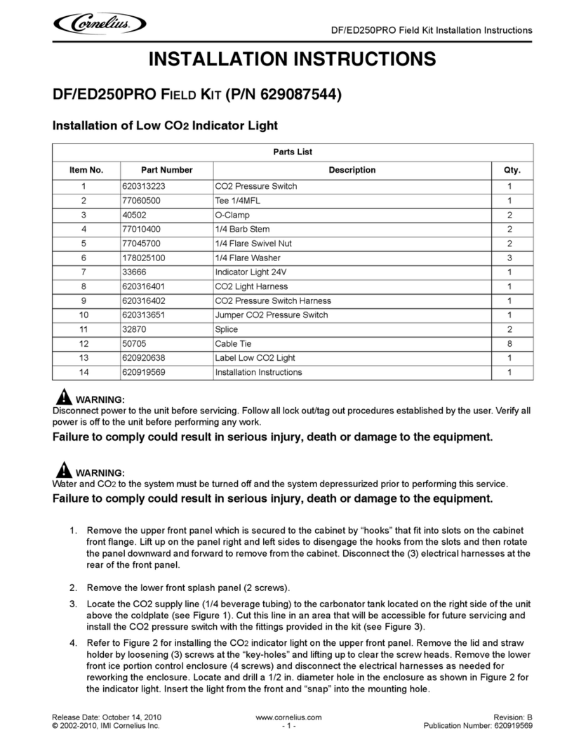 Cornelius DF/ED250PRO Manual de usuario Cornelius DF/ED250PRO Manual de usuario