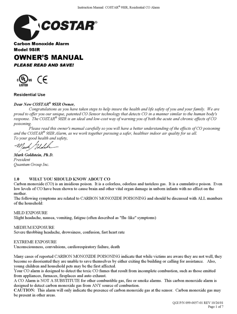 Costar 9SIR Manual de usuario Costar 9SIR Manual de usuario