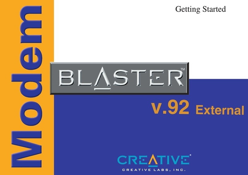 Creative Modem Blaster V.92 External Manual de usuario