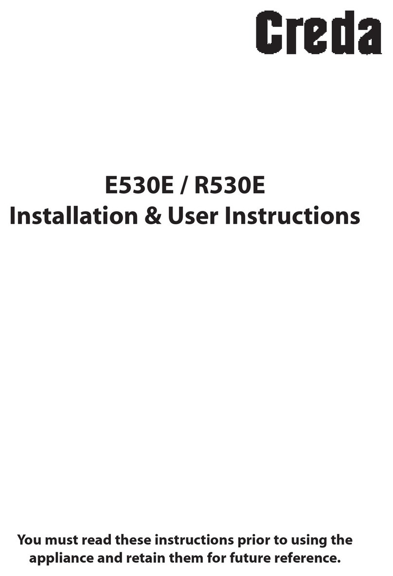 Creda E530E/R530E Guía Creda E530E/R530E Guía