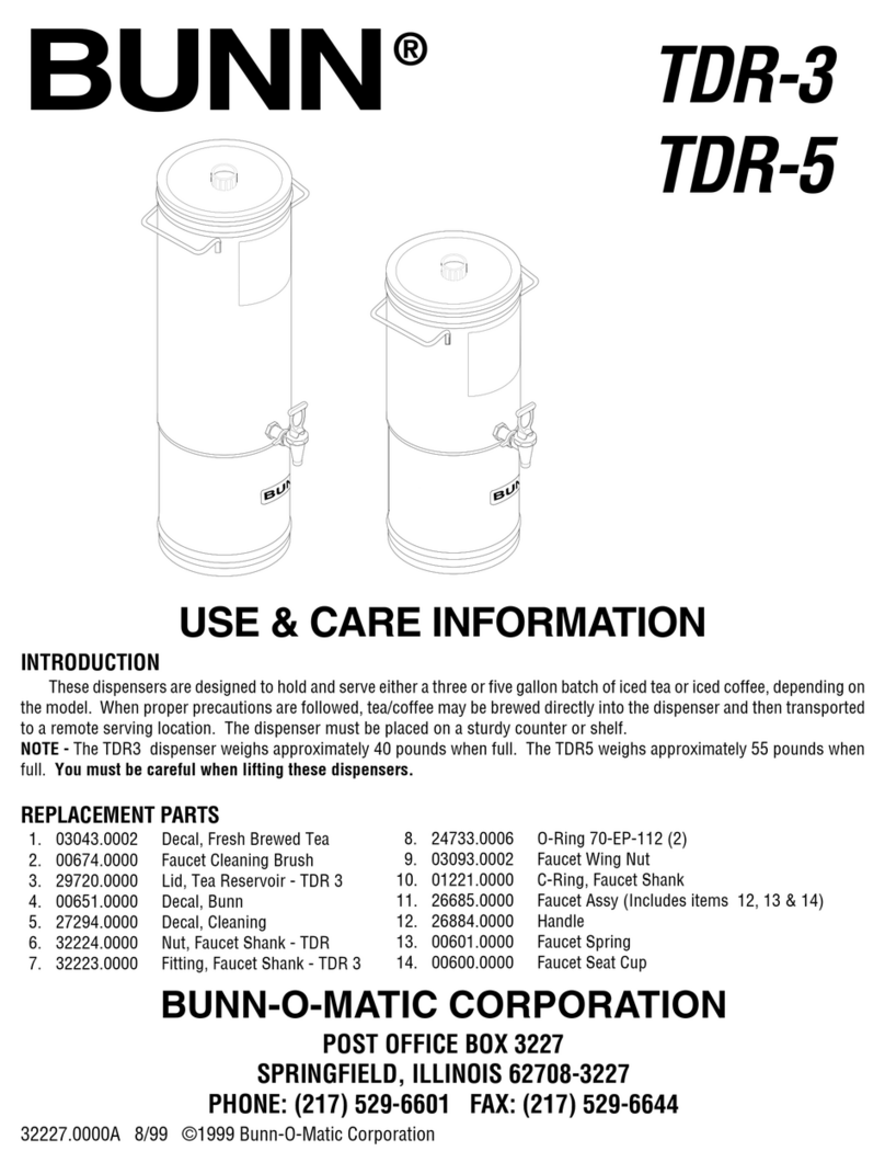 Bunn IGV 699 Manual del propietario