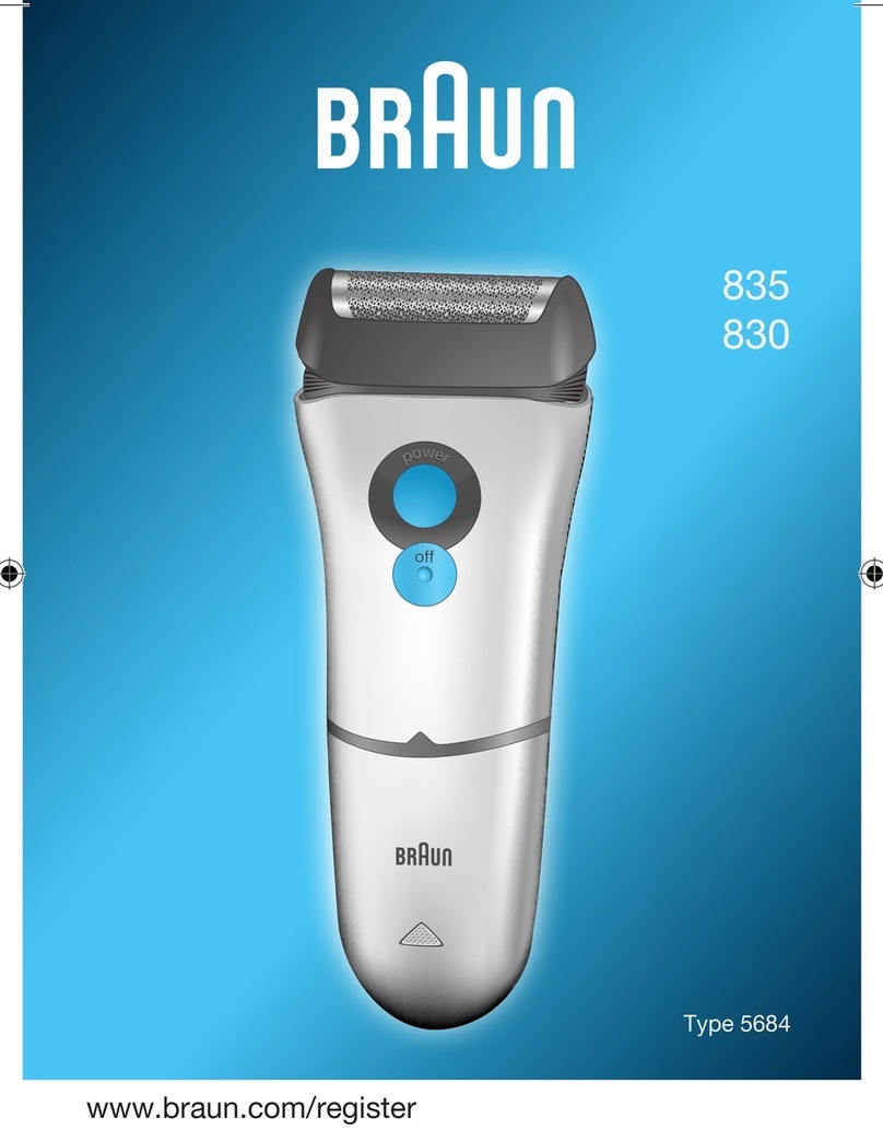 Braun 835 Manual de usuario