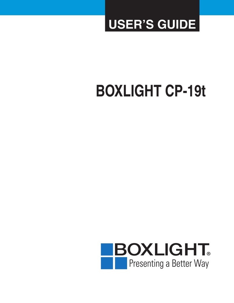 BOXLIGHT CP-19t Manual de usuario