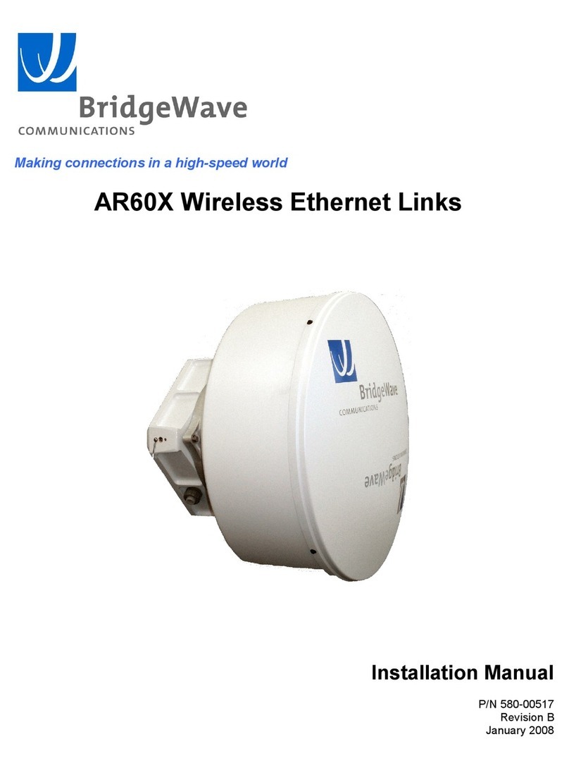 BridgeWave AR60X Manual de usuario