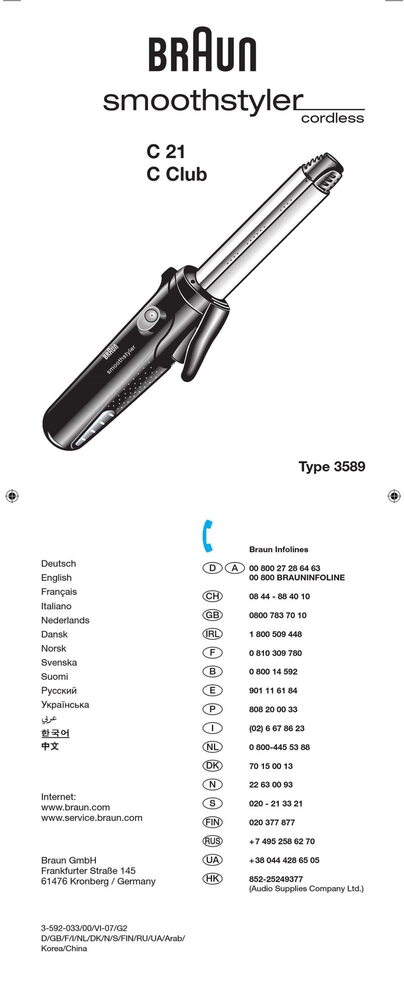 Braun C 21 Manual de usuario