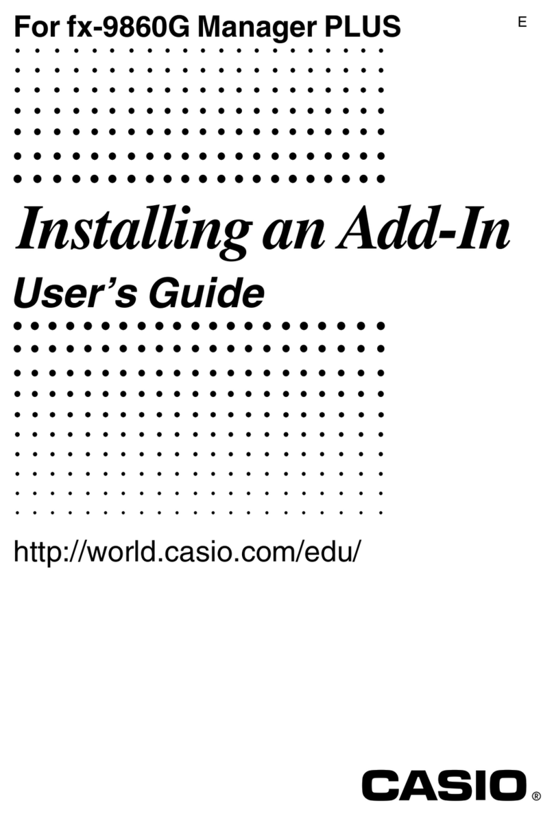 Casio fx-9860G AU PLUS Guía de inicio rápido