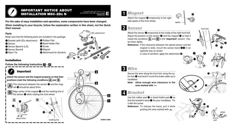 Cateye MSC-2DX N Manual de operación y mantenimiento