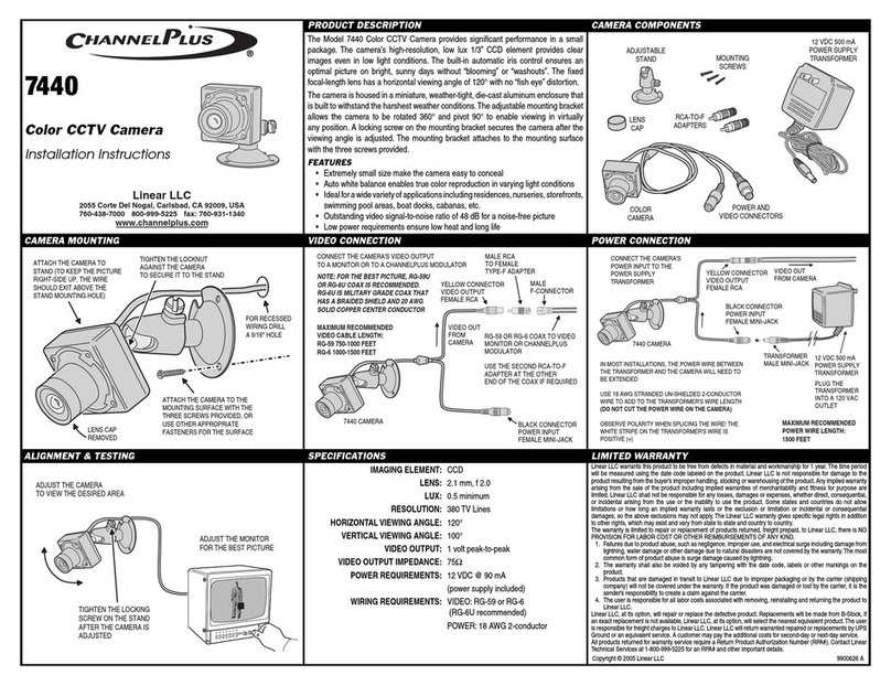 Linear ChannelPlus 7440 Manual de usuario