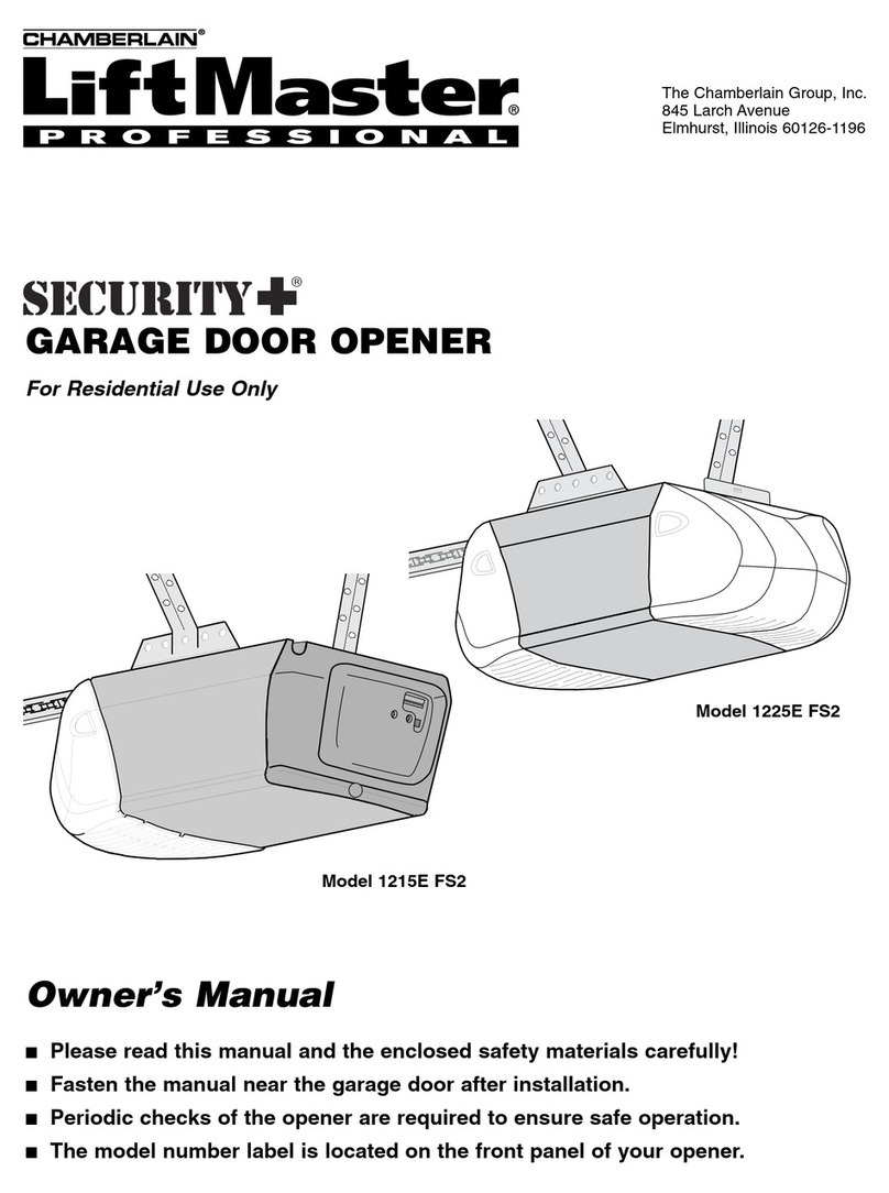 Chamberlain Security+ 1215E FS2 Manual de usuario