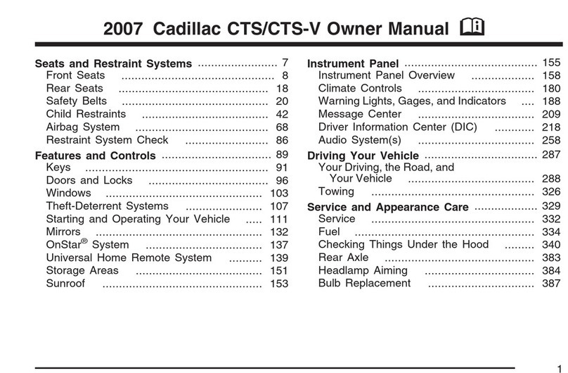 Cadillac 2011 CTS COUPE Manual de usuario