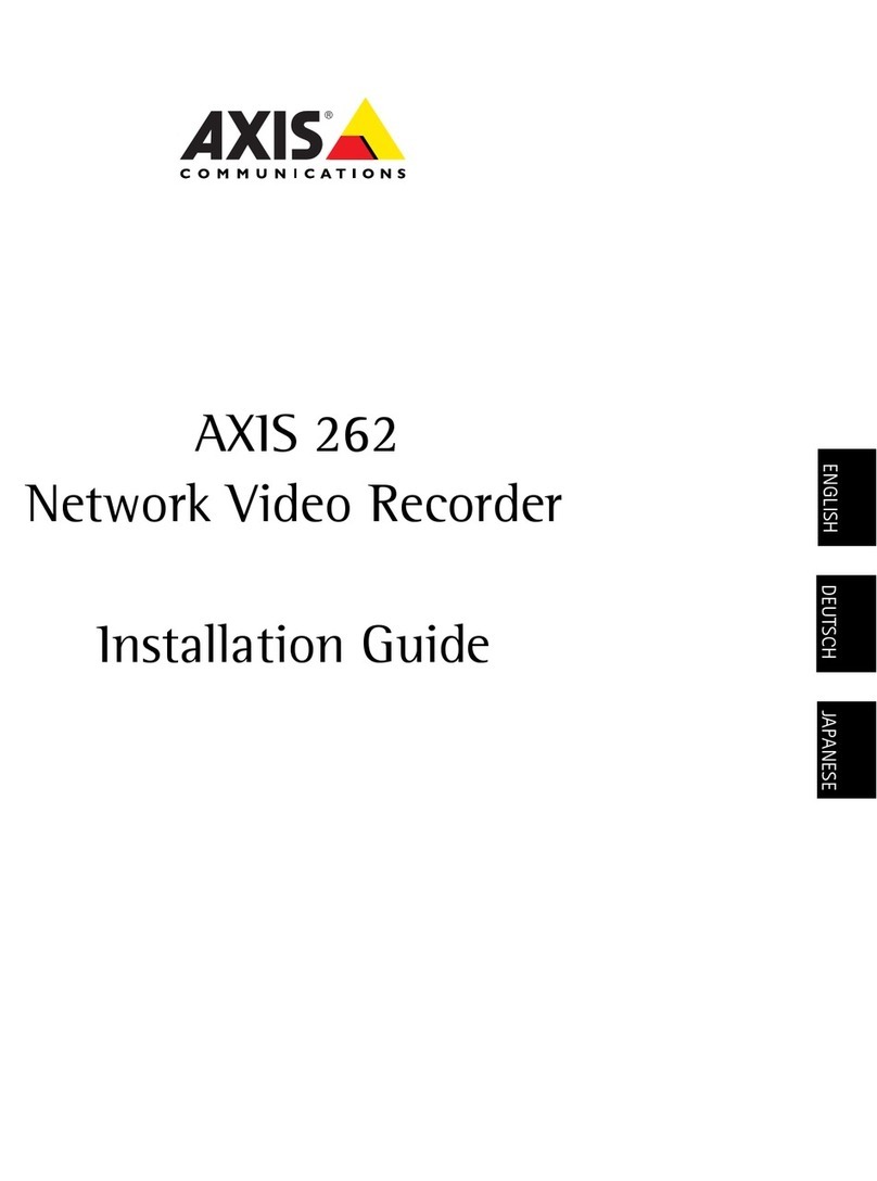 Axis 262+ Manual de usuario