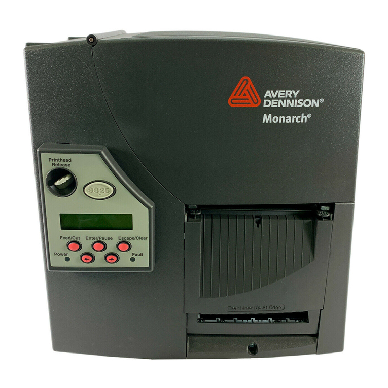 Avery Dennison Monarch 9825 Instrucciones de instalación y funcionamiento