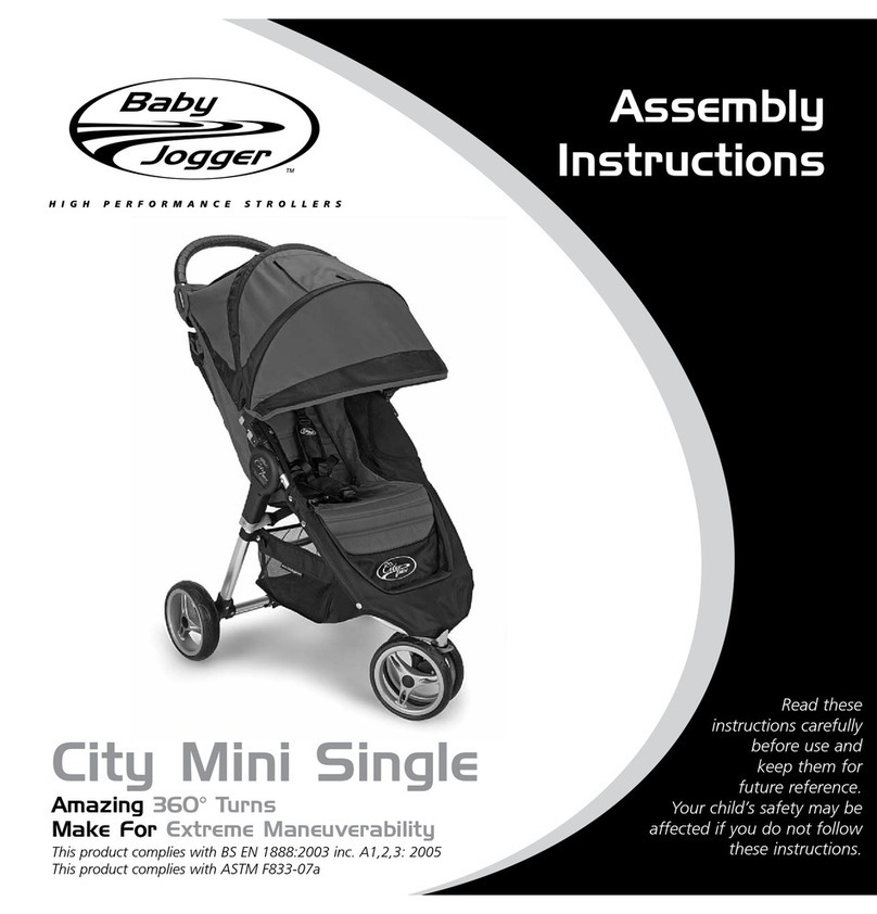 Baby Jogger Stroller Manual de usuario