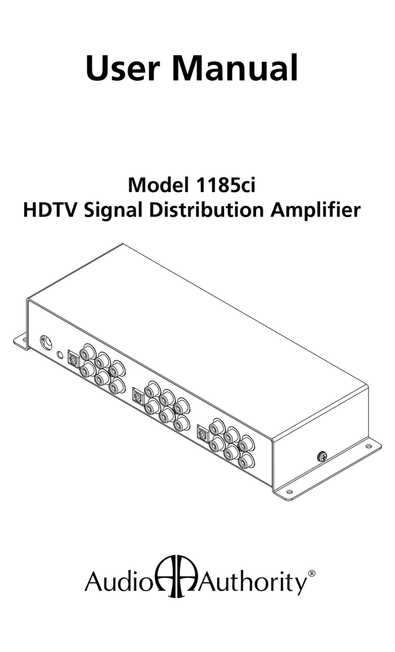 Audio Authority 1185ci Manual de usuario