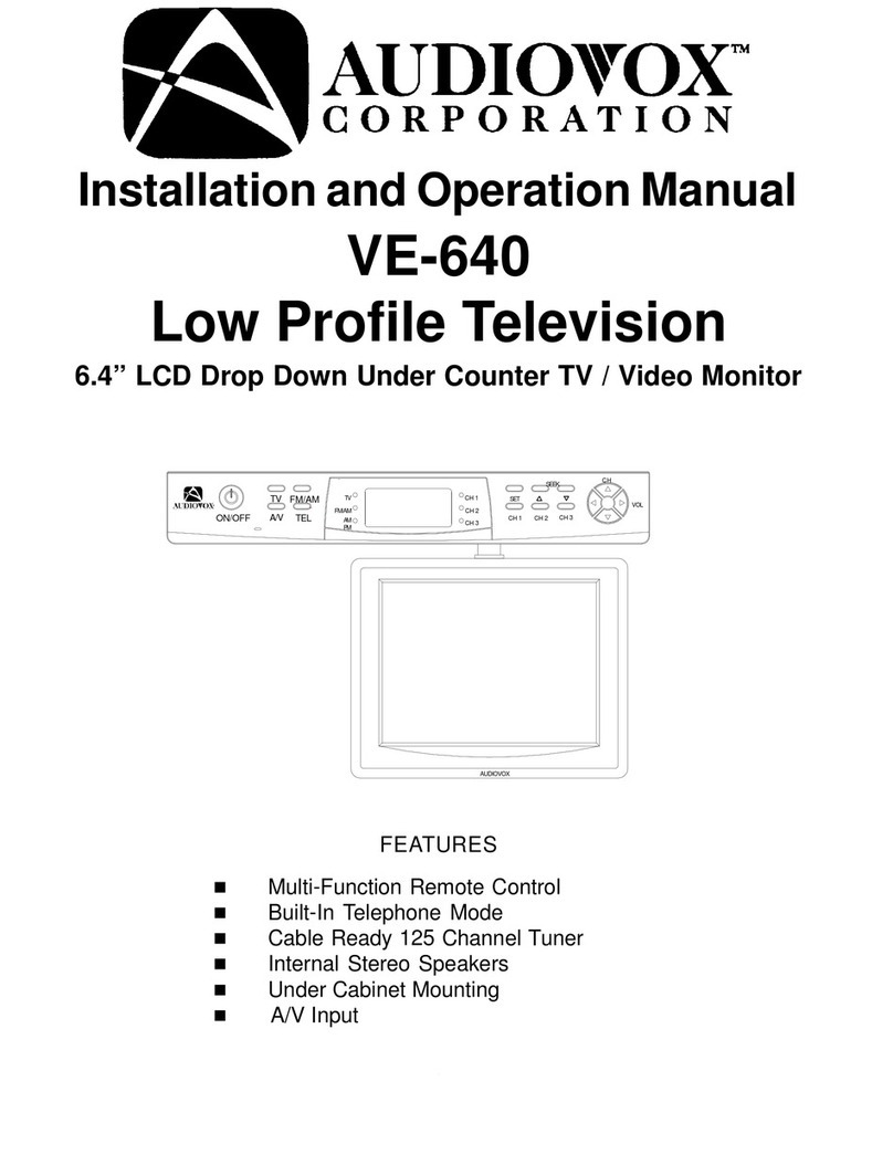 Audiovox VE640 - VE - 640 Manual de usuario