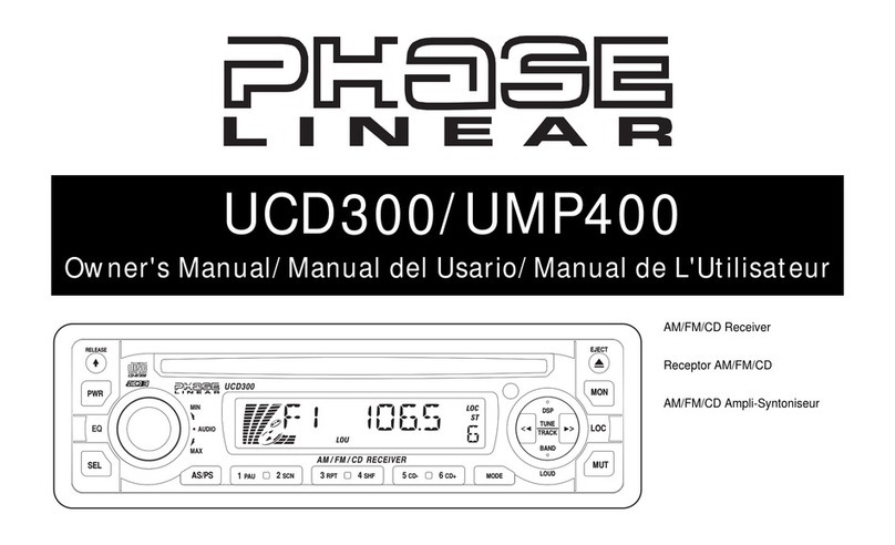 Audiovox Jensen Phase Linear UMP400 Manual de usuario Audiovox Jensen Phase Linear UMP400 Manual de usuario