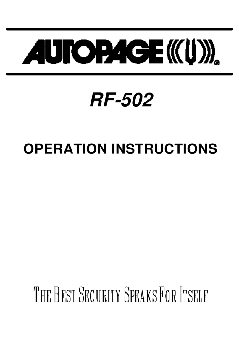 Auto Page RF-502 Manual de usuario