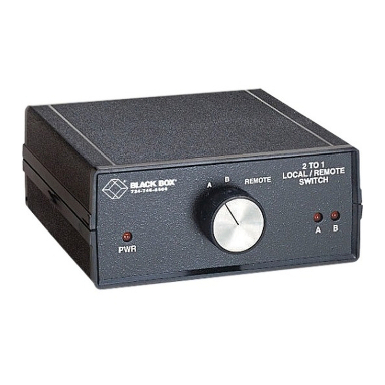 Black Box SW980A Manual de usuario