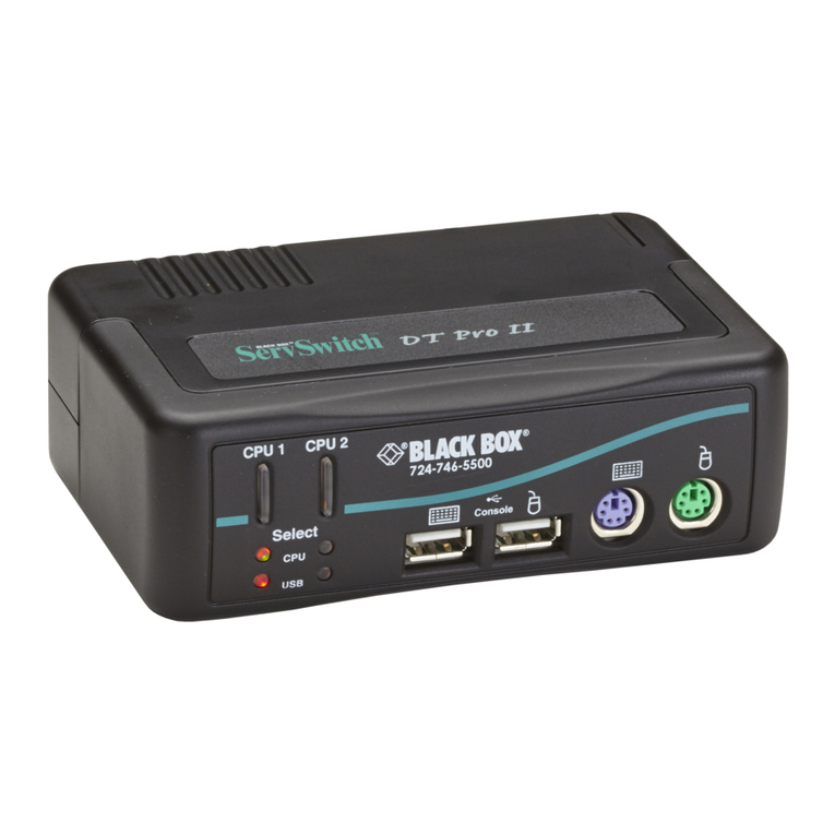 Black Box ServSwitch DT Pro II KV7020A Manual de usuario