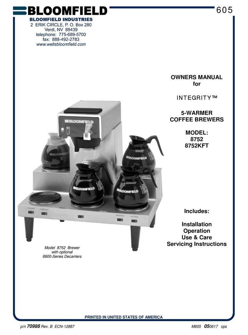 Bloomfield Integrity 8752 Manual de usuario