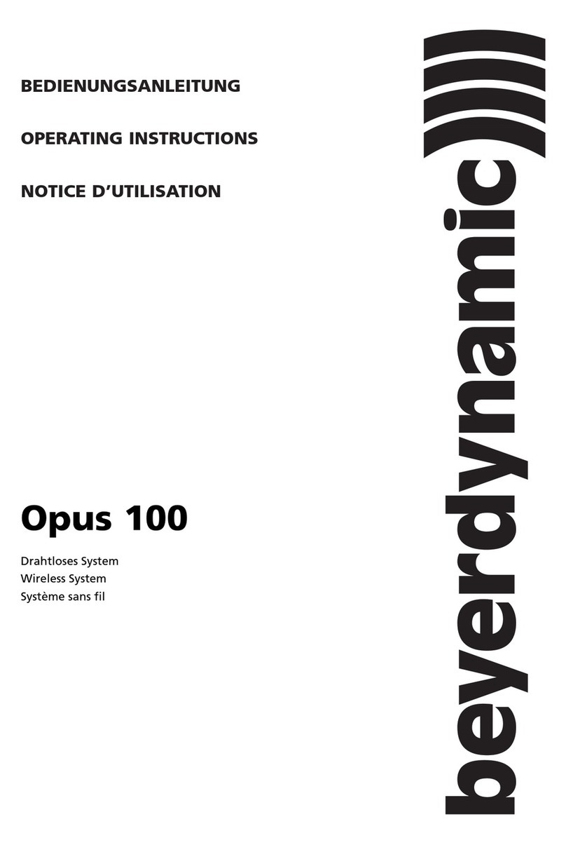 Beyerdynamic Opus 100 Manual de usuario