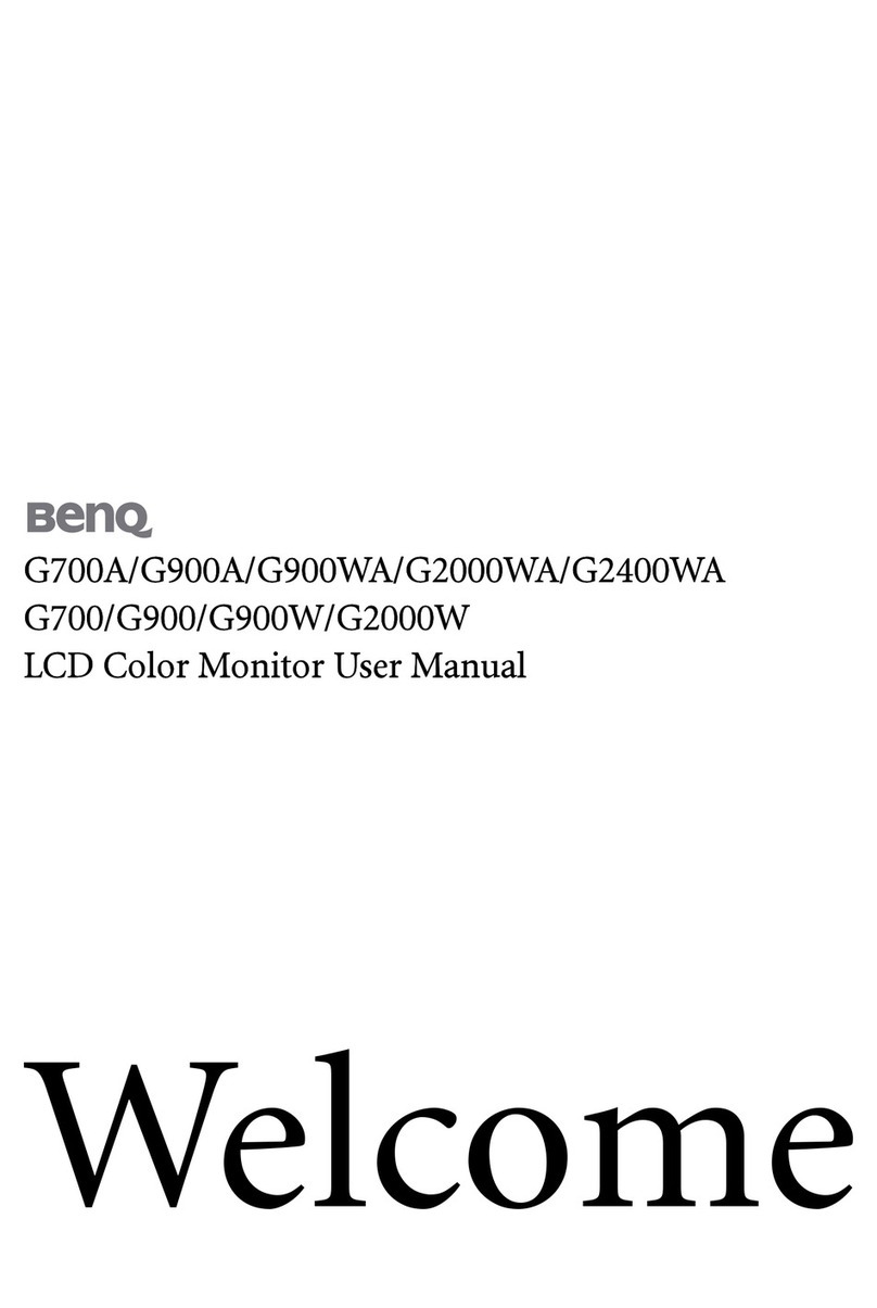 BenQ G2000WA Manual de usuario BenQ G2000WA Manual de usuario