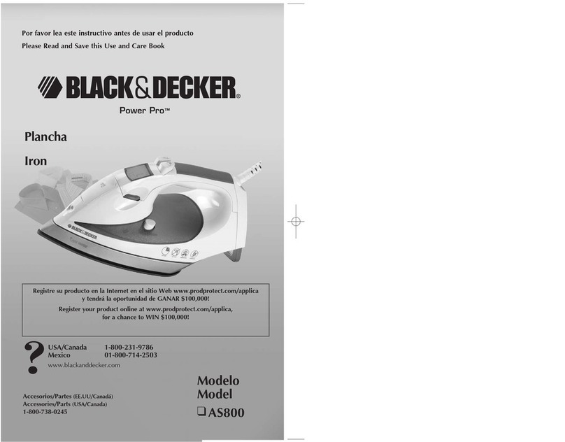 Black & Decker Press'n Dress AS800 Series Instrucciones de instalación