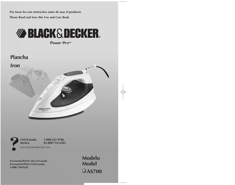 Black & Decker AvantSteam AS700 Series Instrucciones de instalación