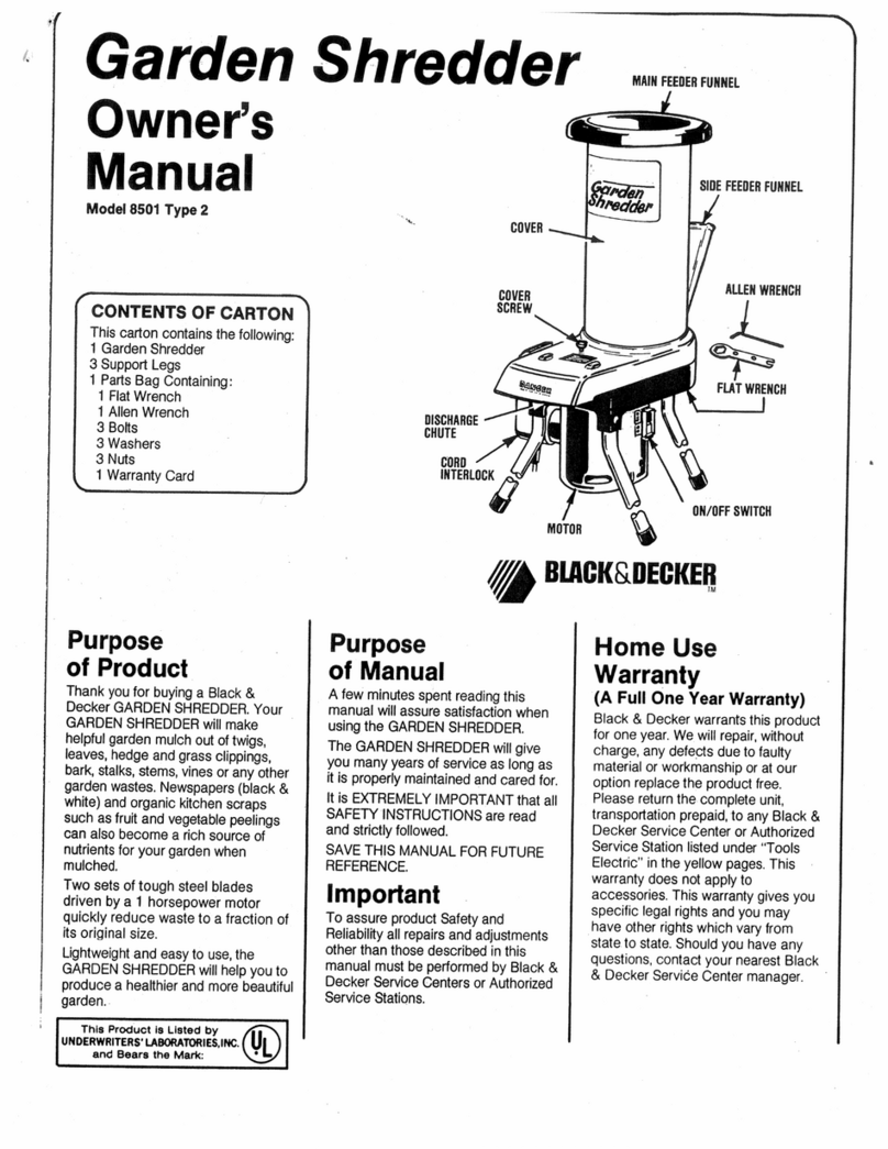 Black & Decker 8501 Type 2 Manual de usuario