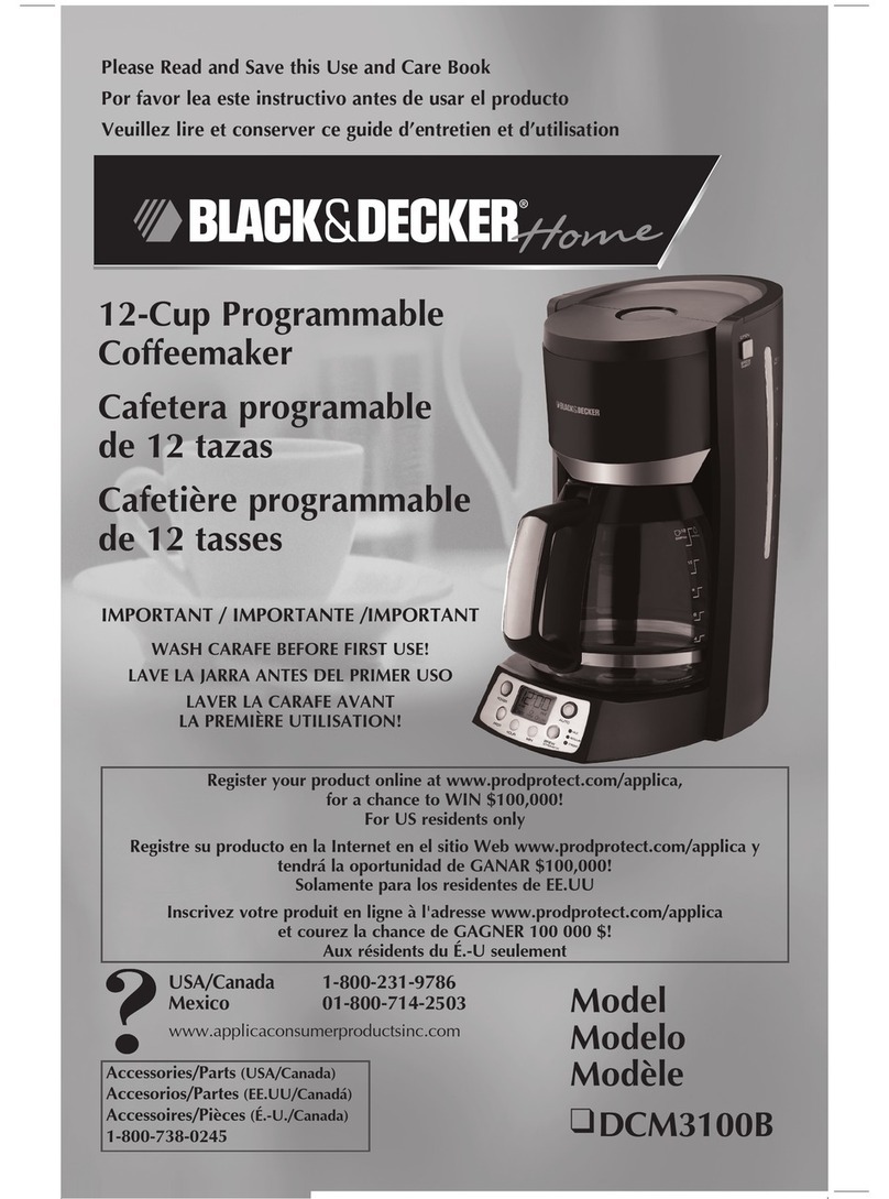 Black & Decker Home DCM3100B Instrucciones de instalación