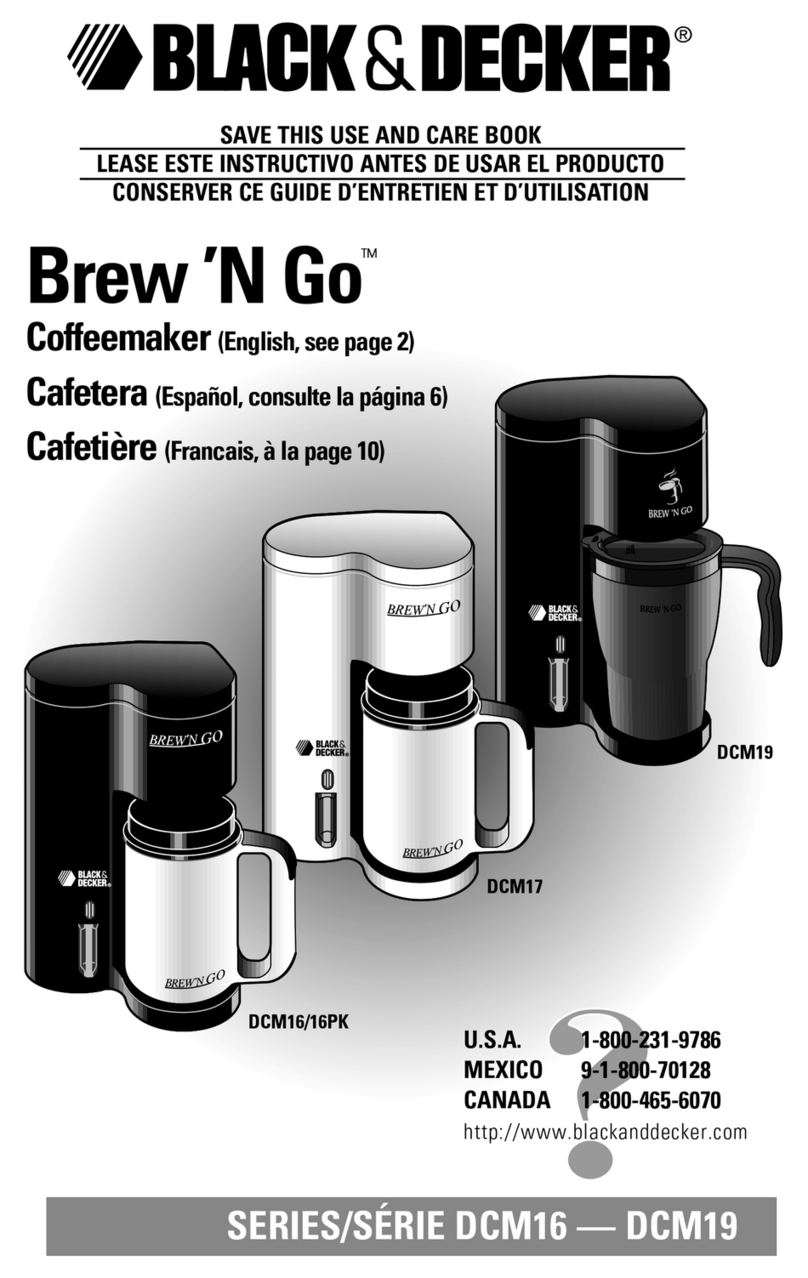 Black & Decker DCM16 Instrucciones de instalación