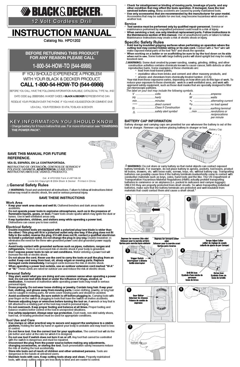 Black & Decker HPD1202 Manual de usuario