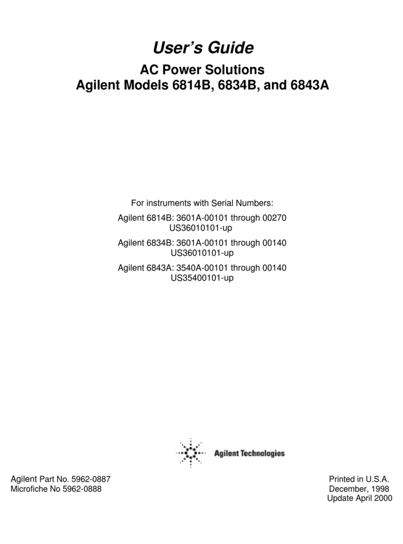 Agilent Technologies 6814B Manual de usuario