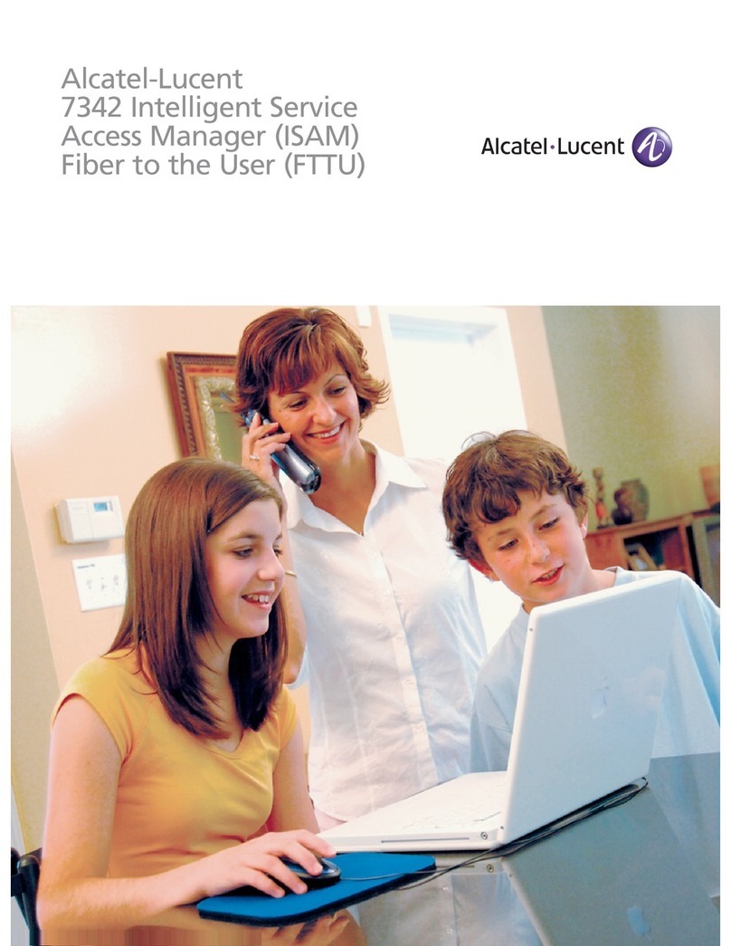 Alcatel-Lucent 7342 ISAM FTTU Manual de usuario