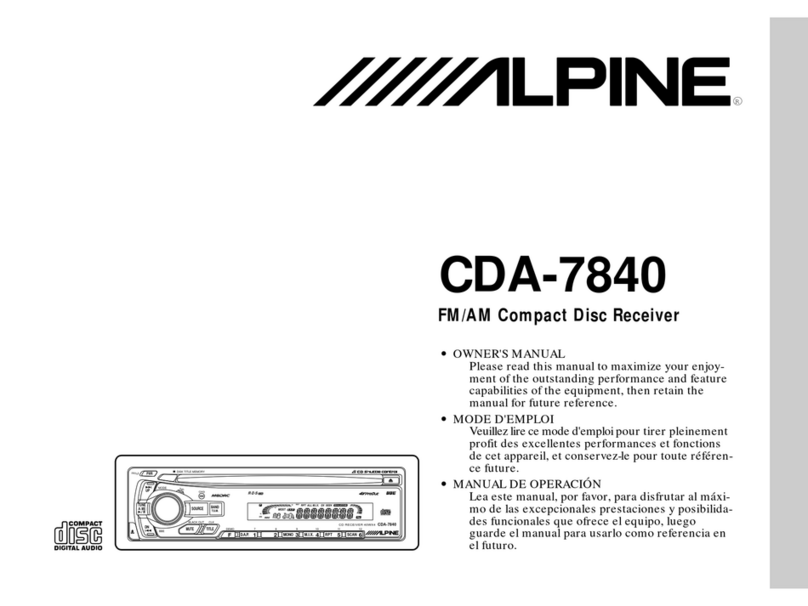 Alpine cda-7840 Manual de usuario