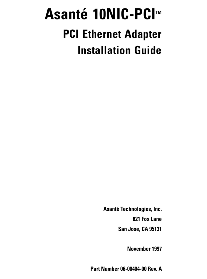 Asante 10NIC-PCITM Manual de usuario