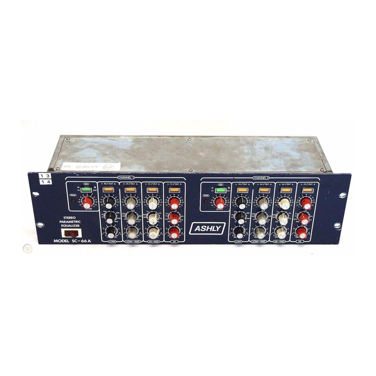 Ashly Parametric Equalizers SC-63 Manual de usuario